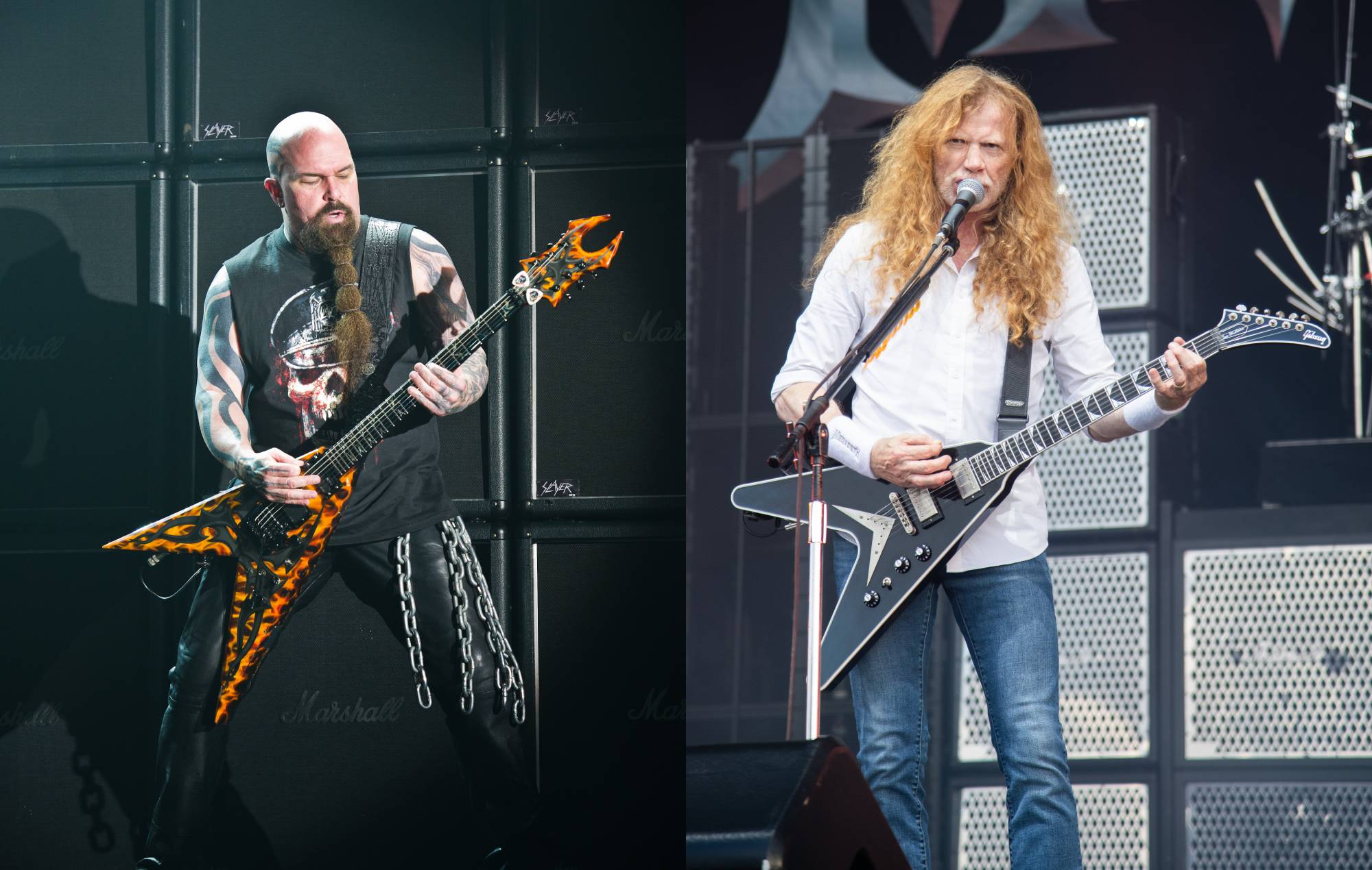 Кэры Кінг з Slayer кажа, што Дэйв Мастейн "не можа не сунуць сабе нагу ў рот"