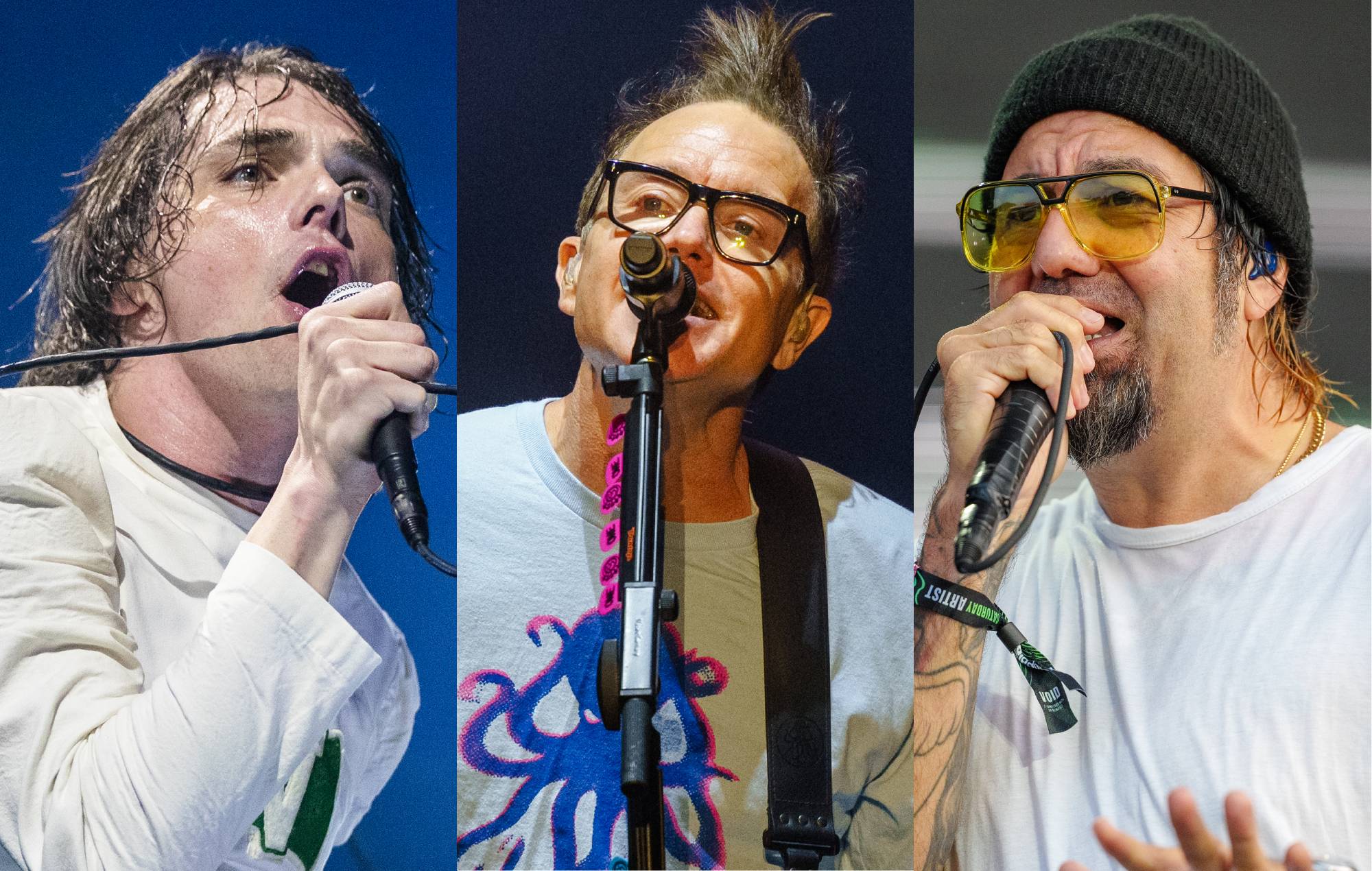 Мой хімічны раман, Blink-182 і Deftones свінцовыя ўзрушаныя калені 2025