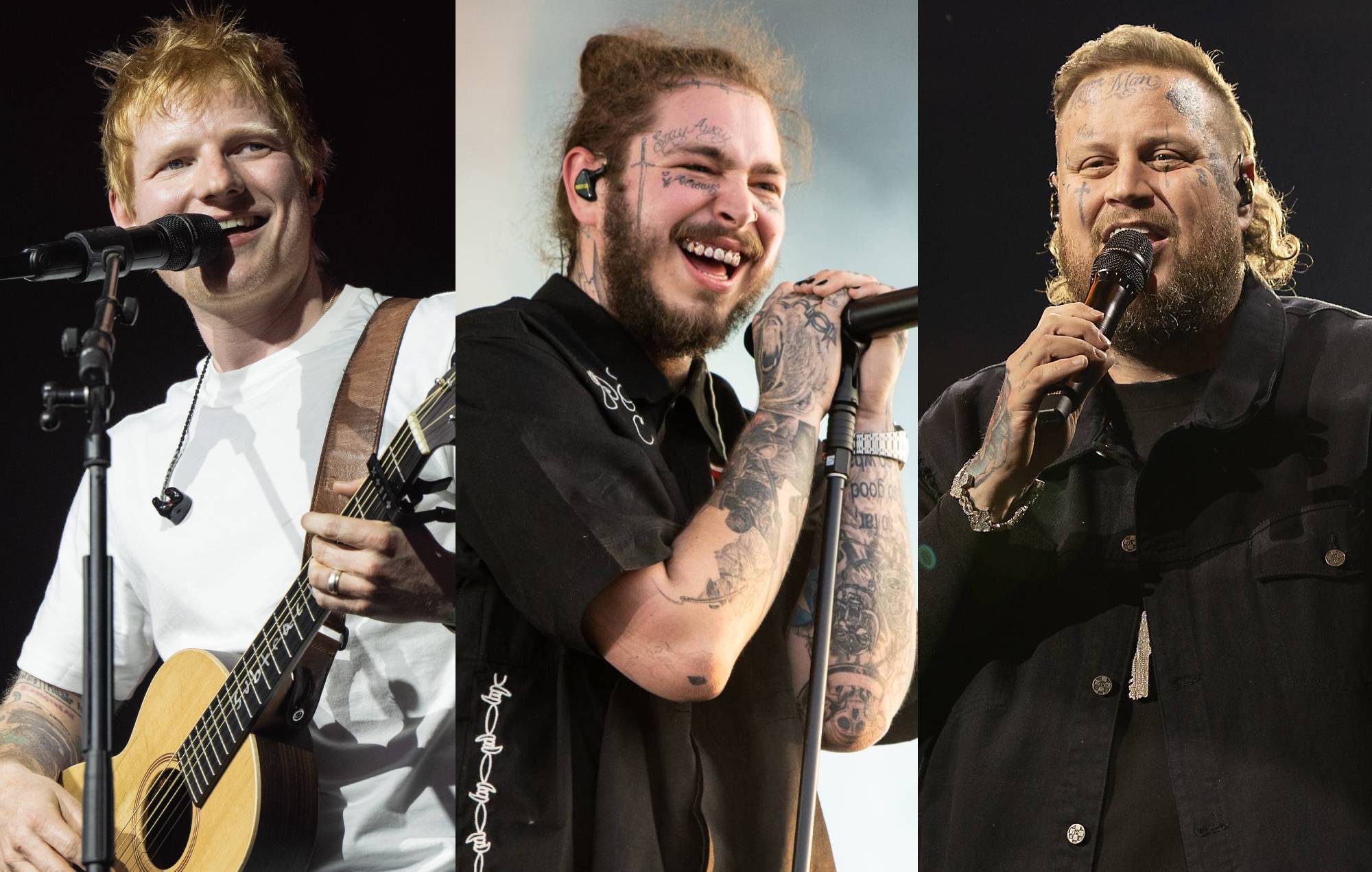 Глядзіце Эда Шырана і жэле Рол, далучайцеся да Post Malone, калі ён закрывае Coachella 2025