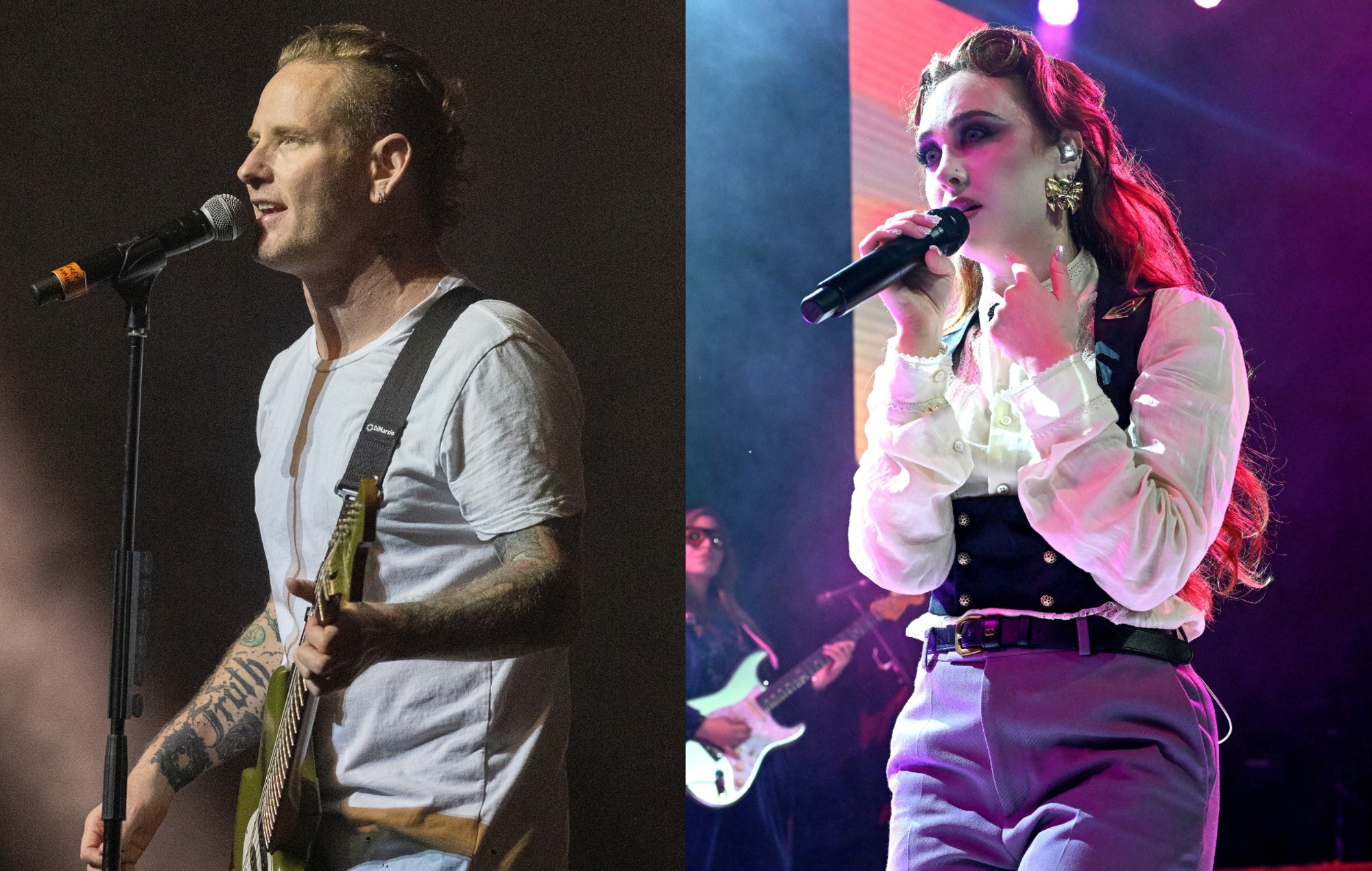 Глядзіце, як Corey Taylor Cory Taylor Chappell Roan "Pink Pony Club"