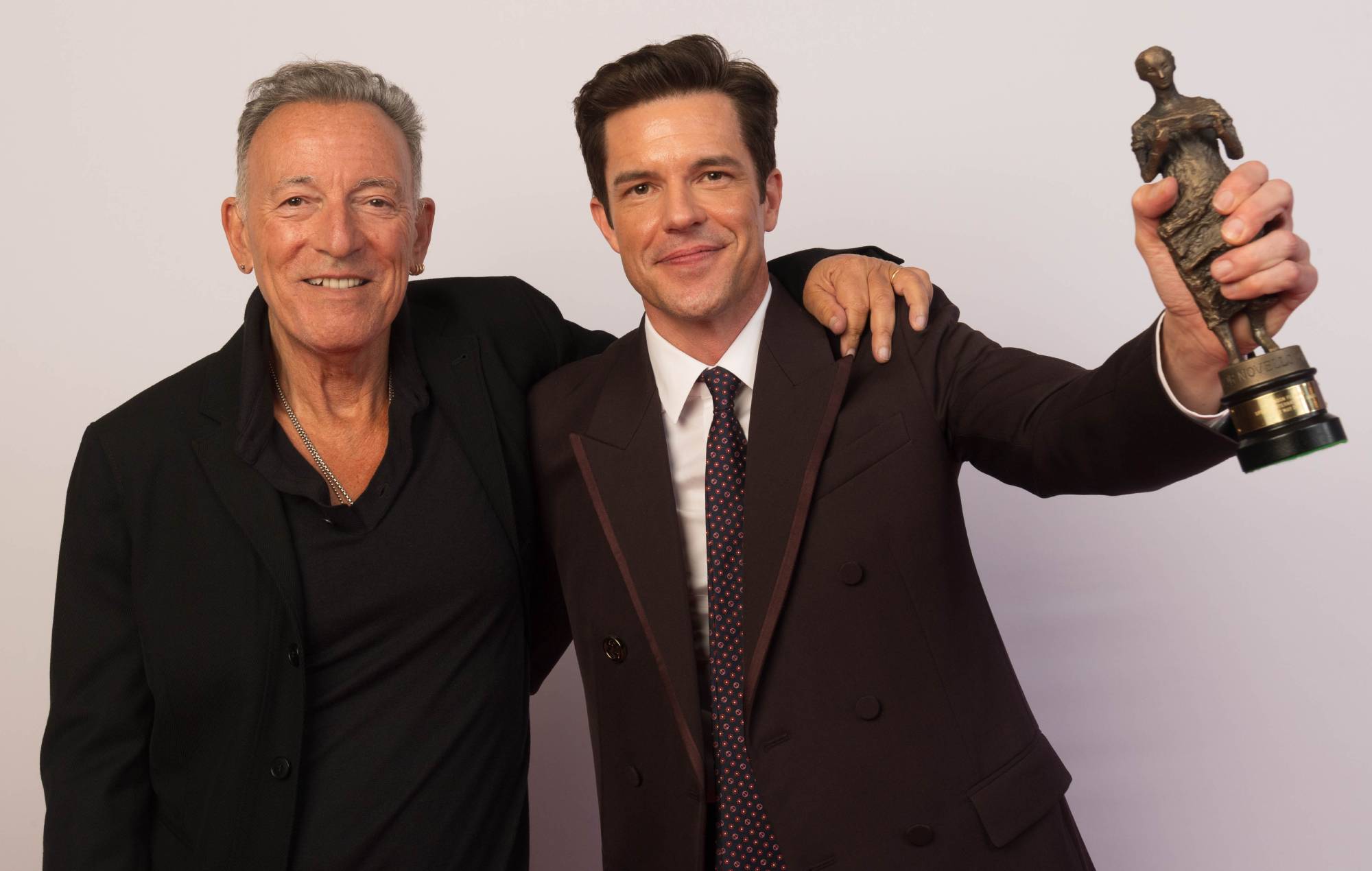 Bruce Springsteen and Brandon Flowers at the Ivors 2025. Credit: Ivors Academy