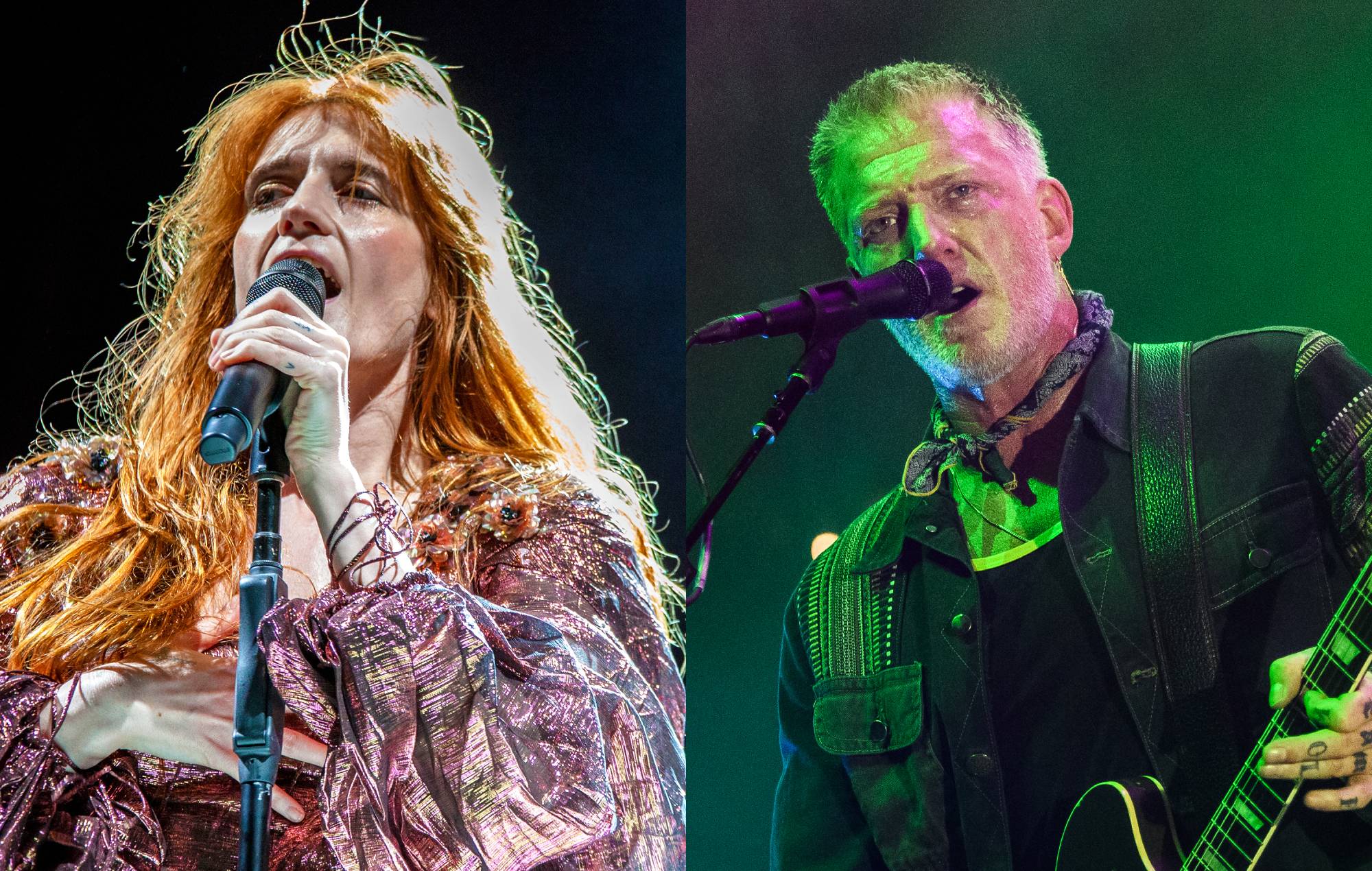 Queens of the Stone Age's Josh Homme пра тое, што ён быў перавышаны Фларэнцыяй Уэлчам на іх Джоні Кеш і чэрвені Картэр
