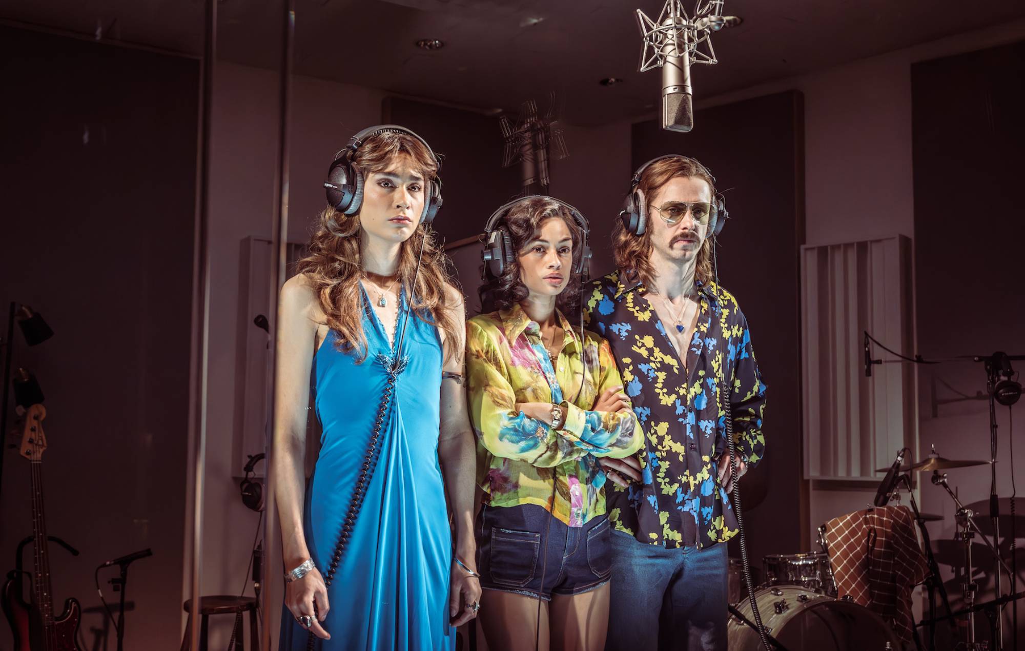 Акцёрскі склад «Stereophonic»: Люсі Карчэўскі, Нія Таўл, Джэк Рыдзіфард. Аўтар: Марк Брэнэр