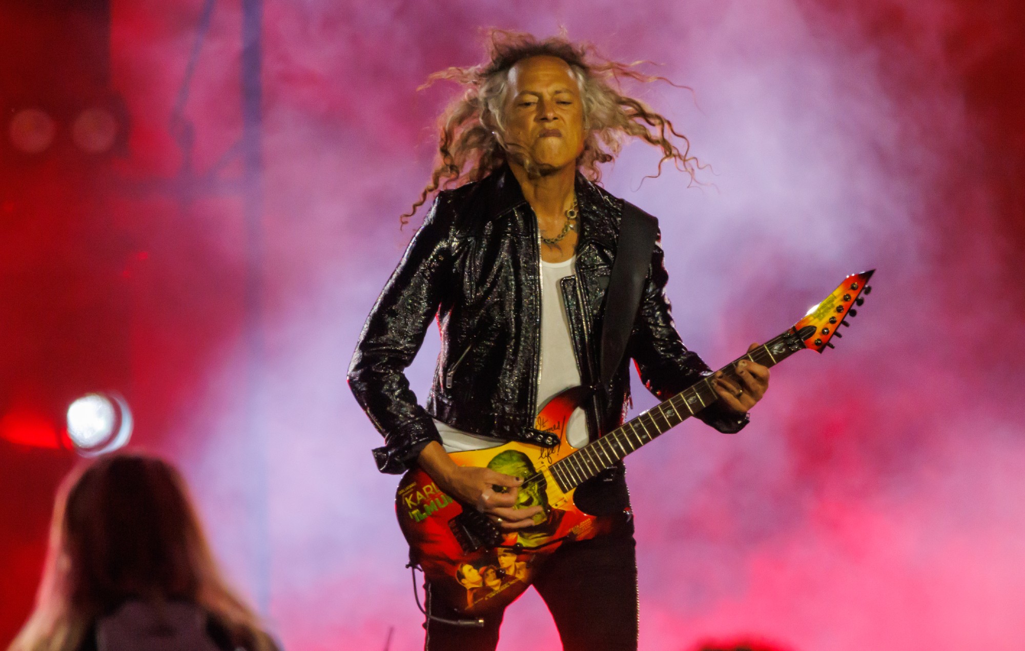 Гітара Кірка Хамета з Metallica, якую выкарыстоўваў на апошнім канцэрце Black Sabbath, толькі што прададзена за велізарныя грошы
