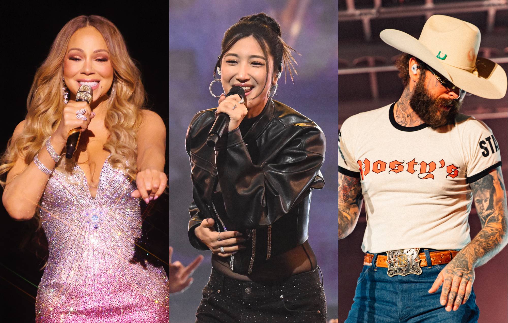 Глядзіце, як Мэрая Кэры, Huntr/X і Post Malone прыносяць 2026 год на шоу "New Year's Rockin' Eve" у Нью-Ёрку