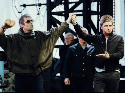 Ліам і Ноэль Галахер разам святкуюць поспех Манчэстэр Сіці на Кубку Карабао