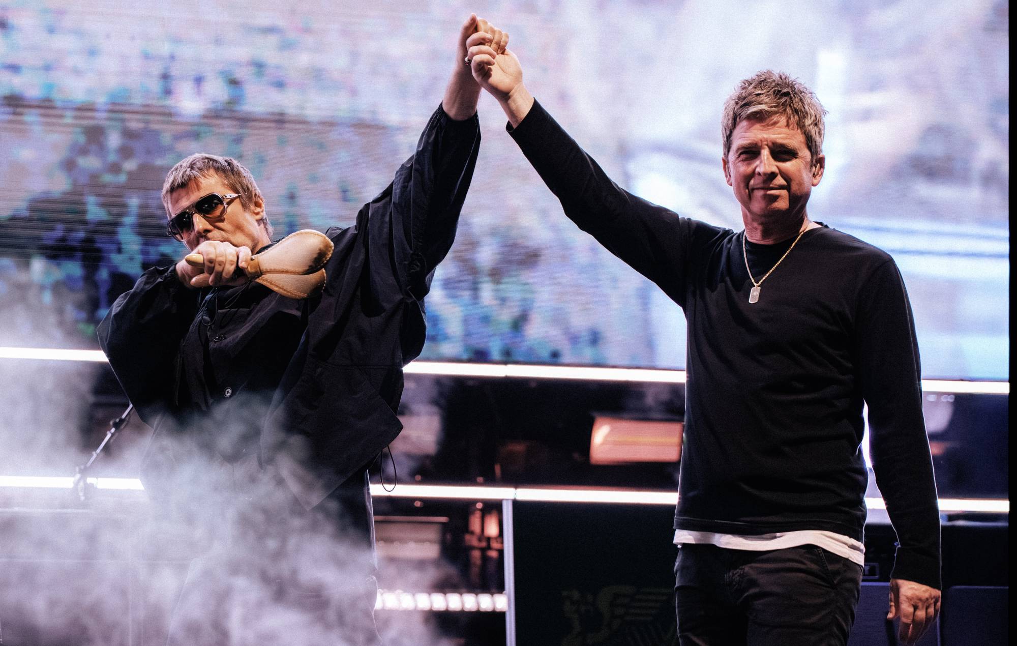 Ноэль Галахер кажа, што Ліам быў "у цудоўнай форме", калі яны разам глядзелі "Манчэстэр Сіці" з "выпіўкі"