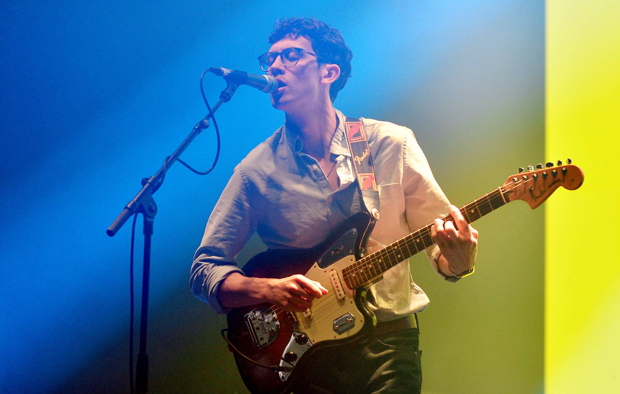 Джэк Кей выступае з The Magic Gang на фестывалі All Points East Festival 2021 (Фота Jim Dyson/Getty Images)
