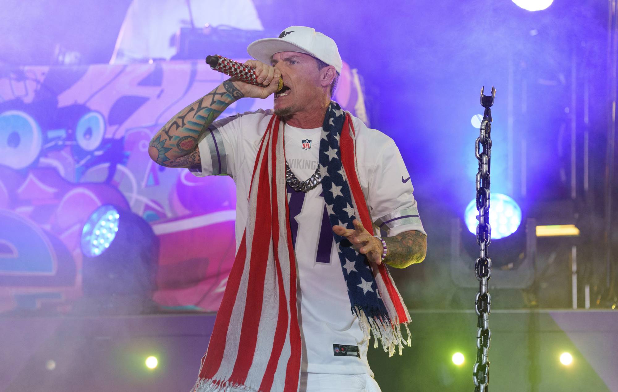 Шоу Vanilla Ice на праблемным кірмашы Freedom 250 Дональда Трампа скончылася ў апошнюю хвіліну