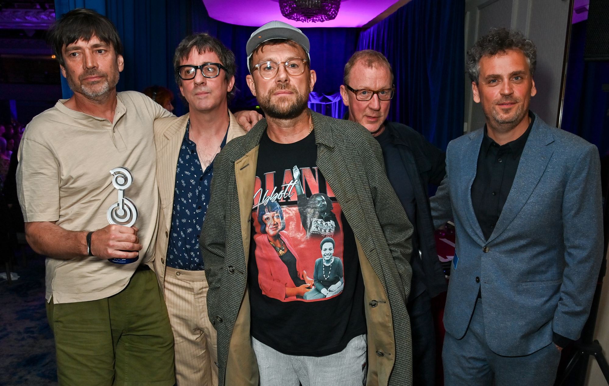   Blur з Джэймсам Фордам на Nordoff and Robbins O2 Silver Clef Awards 2024 (Фота Dave Benett/Getty Images)