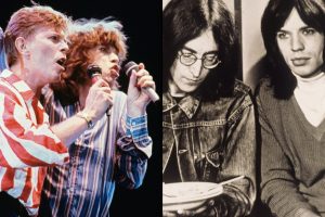 Мік Джагер з The Rolling Stones тлумачыць рознымі спосабамі, якімі ён «канкураваў» з Дэвідам Боўі і Джонам Ленанам