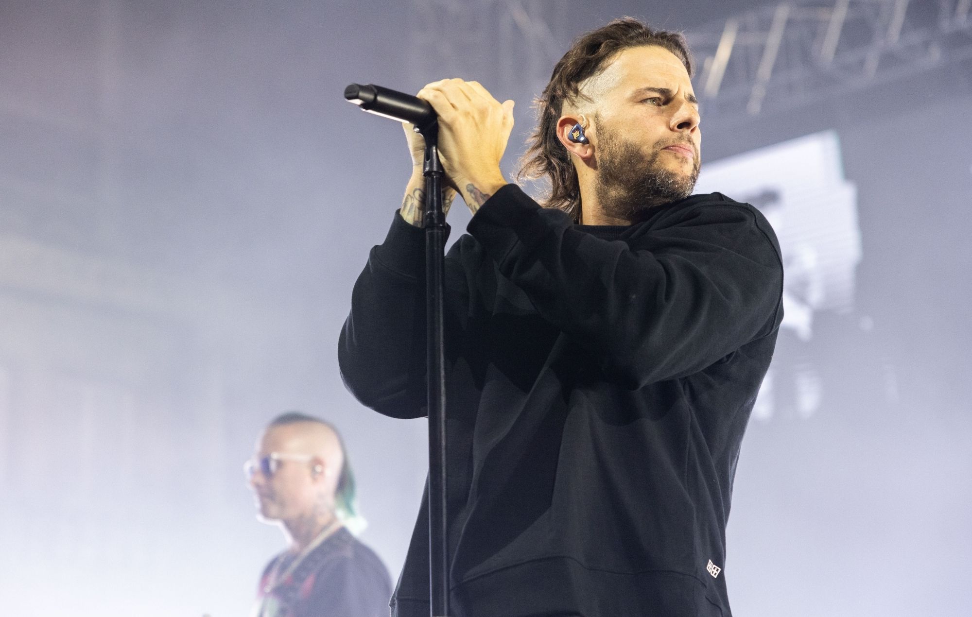 Kneecap live at Reading 2026. Credit: Andy Ford for NME