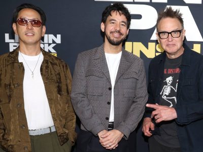 Марк Хопус з Blink-182 расказаў, як ён спяваў на нявыдадзенай песні Linkin Park
