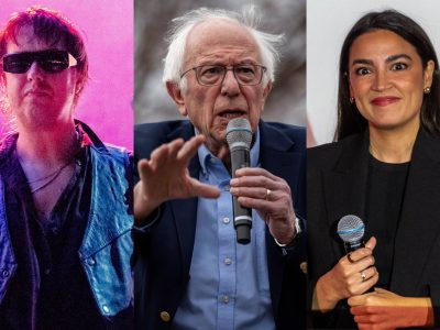 Глядзіце, як Берні Сандэрс і AOC прадстаўляюць The Strokes на вялізным шоў у Нью-Ёрку